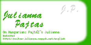 julianna pajtas business card